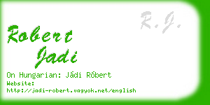 robert jadi business card